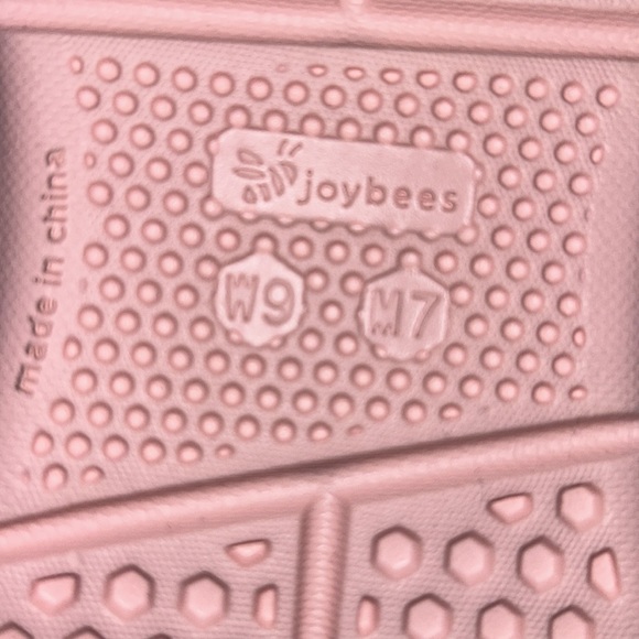 🐝NEW!🐝JOYBEES🌸Pink & Orange TIE DYE design CLOGS. Women’s 9🧡NWOT - Picture 6 of 10